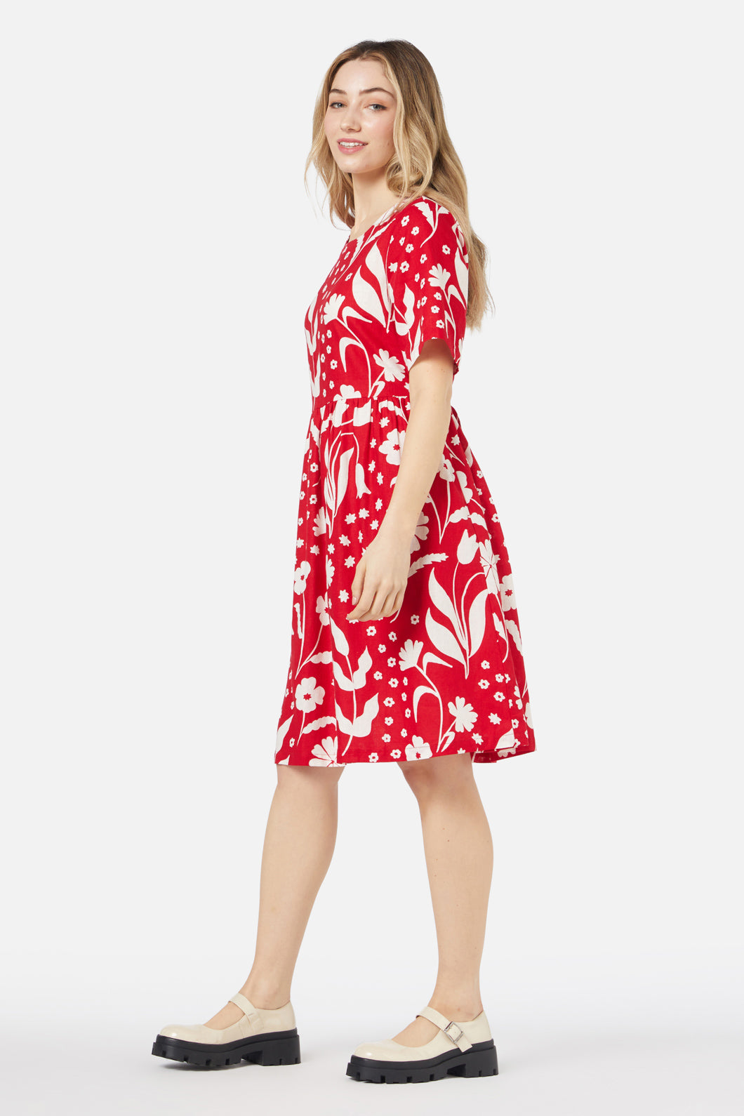 Princess Highway - Irene Smock Dress - cherry