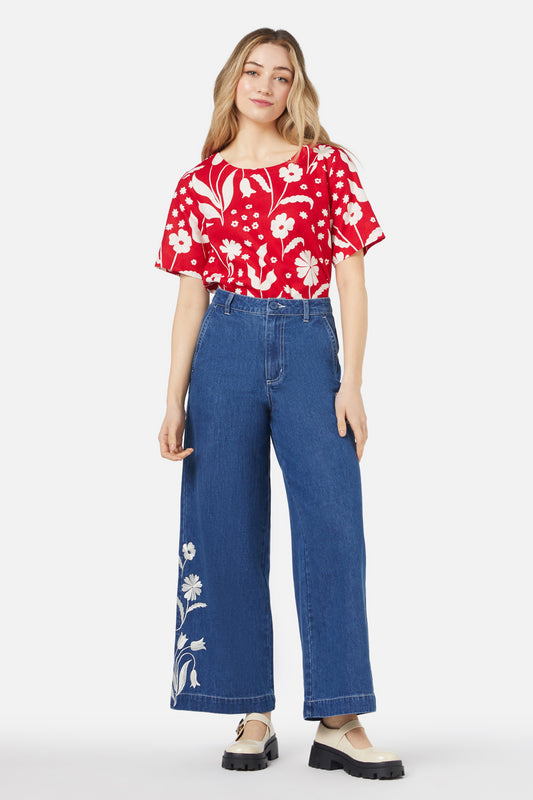 Princess Highway - Irene Top - cherry