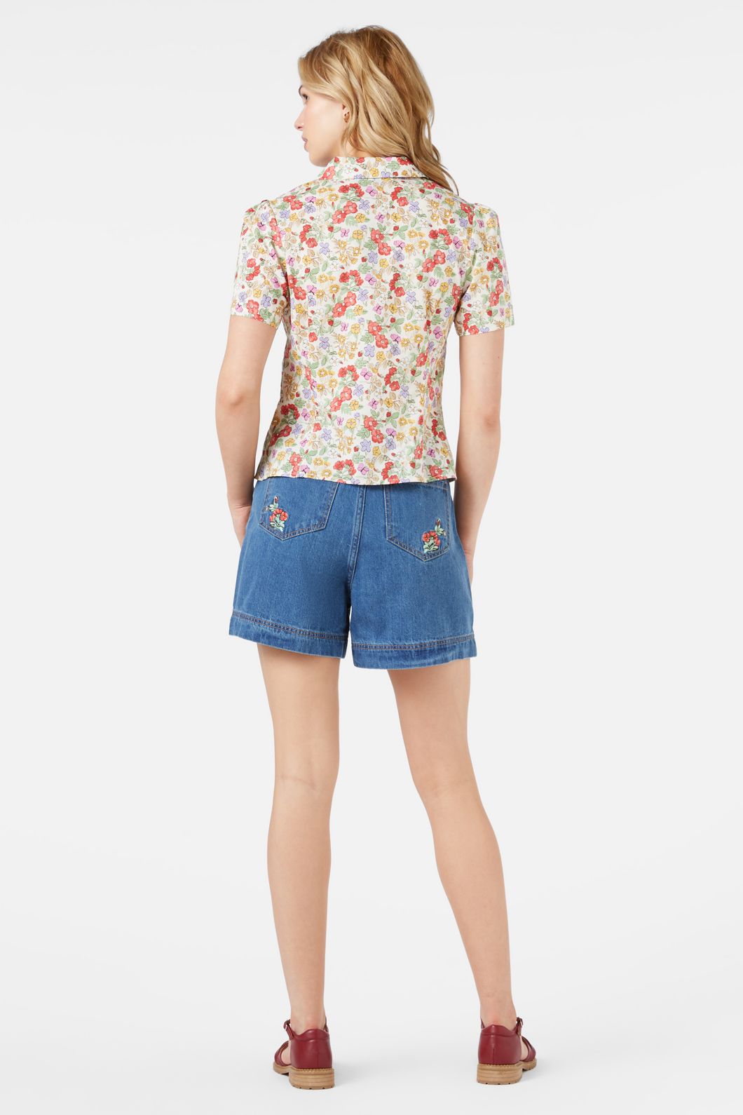 Princess Highway - Ella Flora Blouse - cream