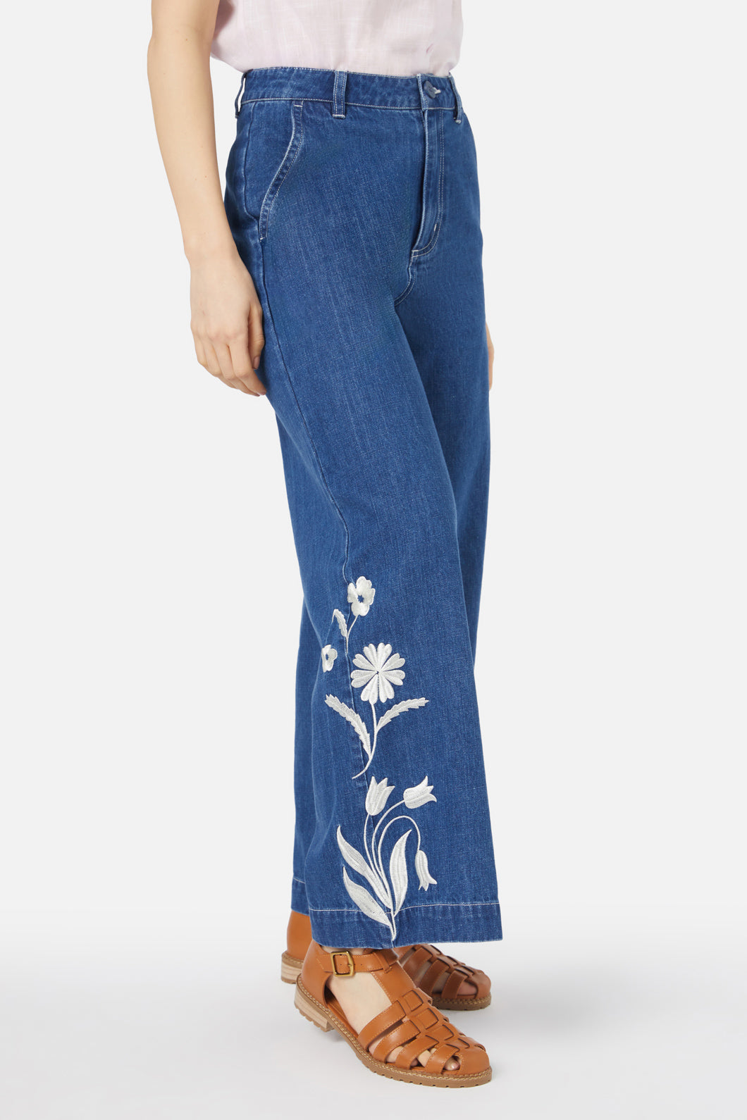 Princess Highway - Irene Emb Jean - mid-denim