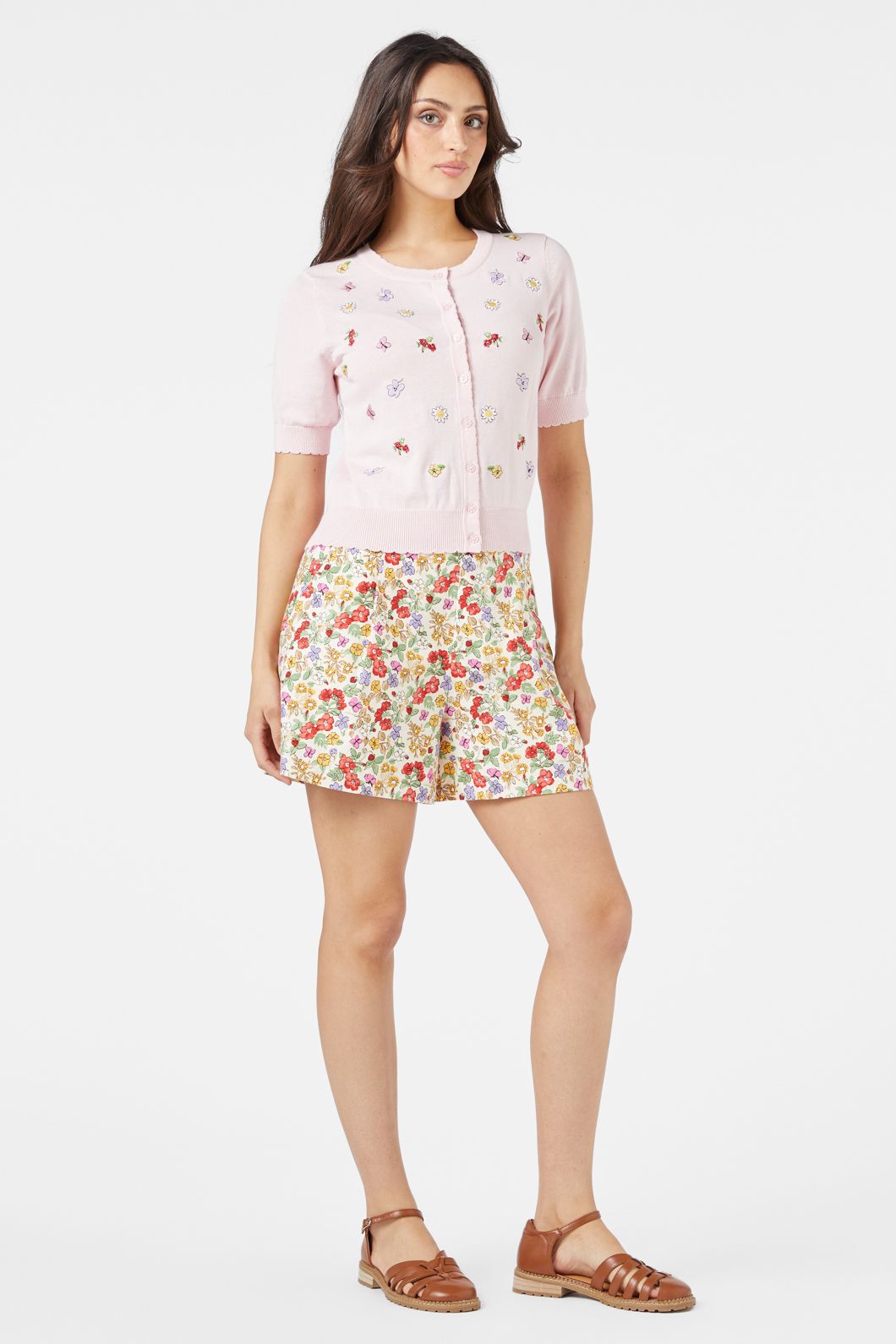 Princess Highway - Papillon Emb Cardi - blush