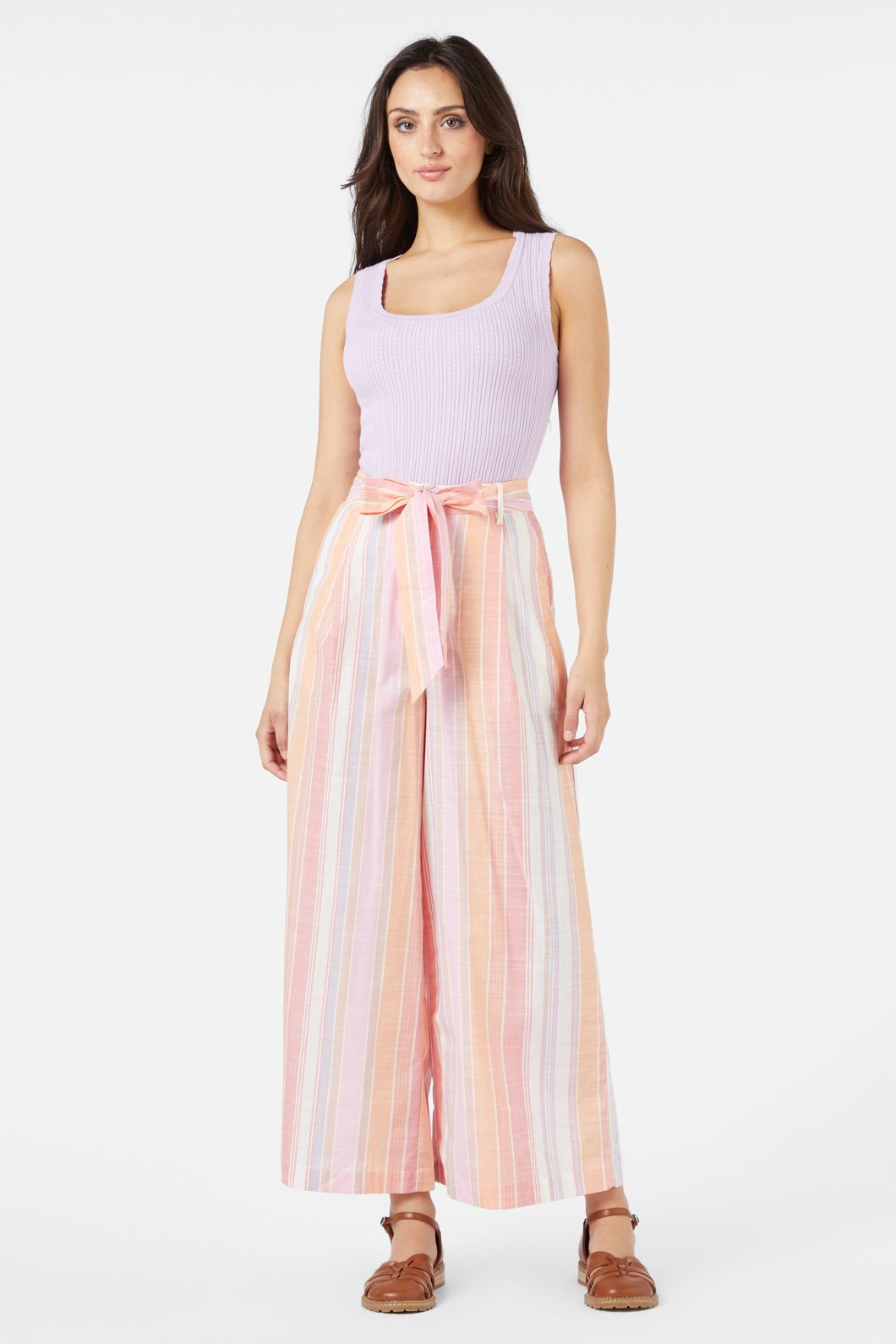 Princess Highway - Lyvia Stripe Pant - melon
