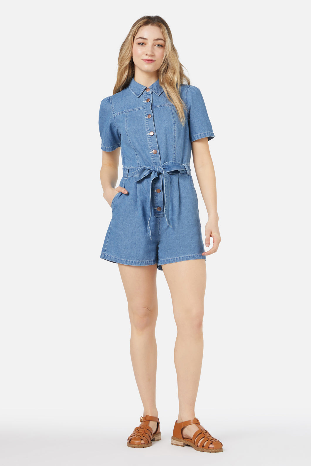 Princess Highway - Chrissy Playsuit - light-denim