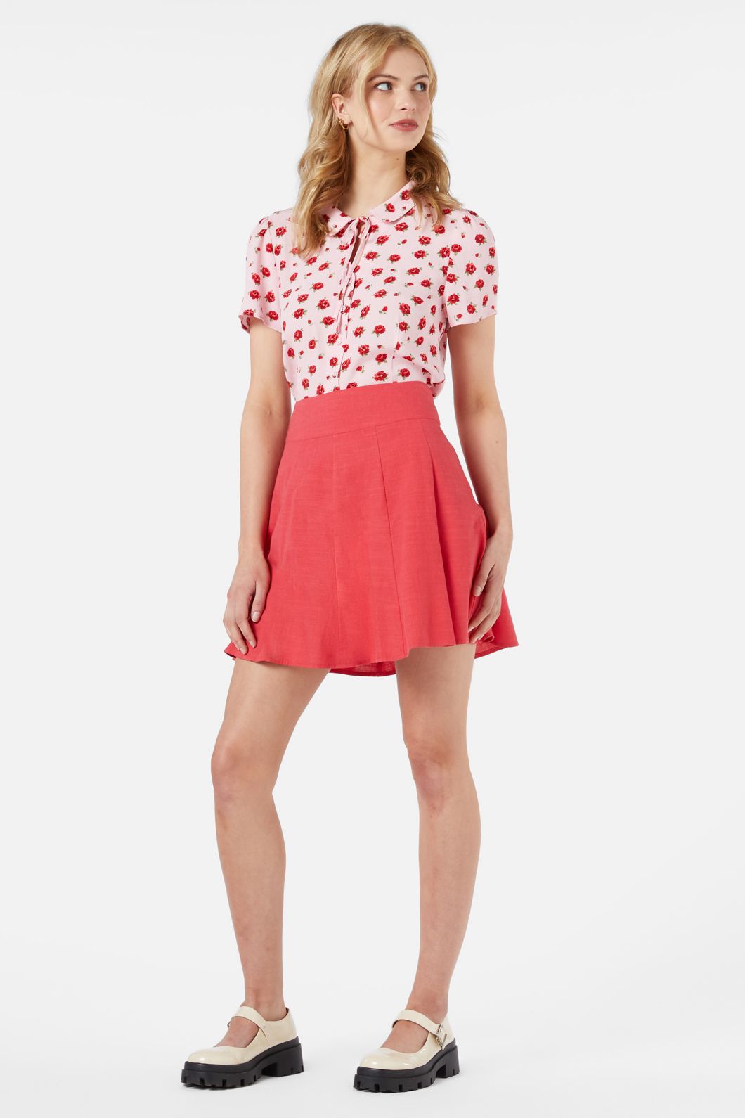 Princess Highway - Kaya Mini Skirt - poppy-red