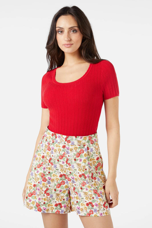 Princess Highway - Pia Knit Top - red