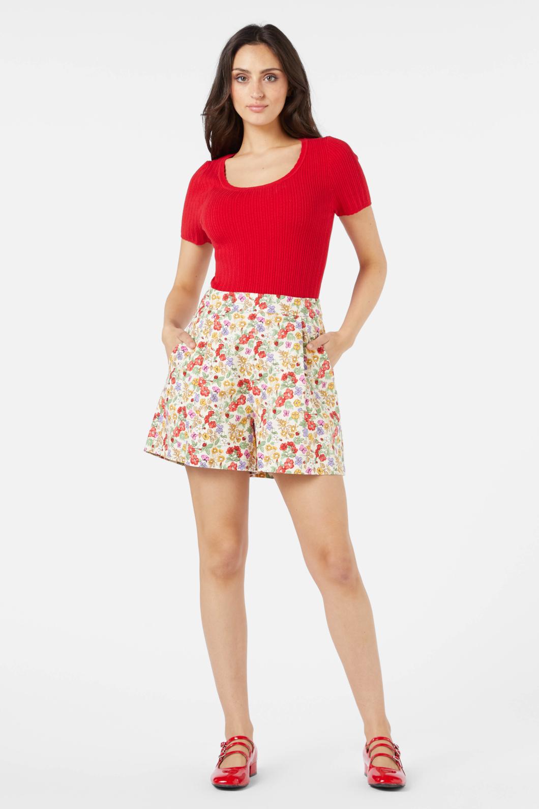 Princess Highway - Pia Knit Top - red