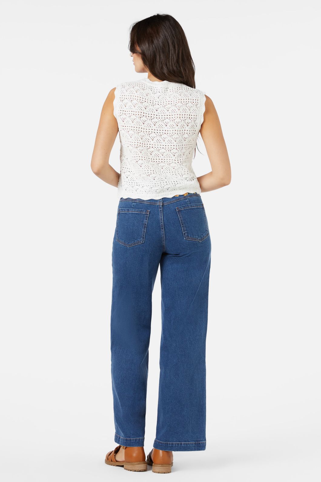 Princess Highway - Margie Tie Front Top - white