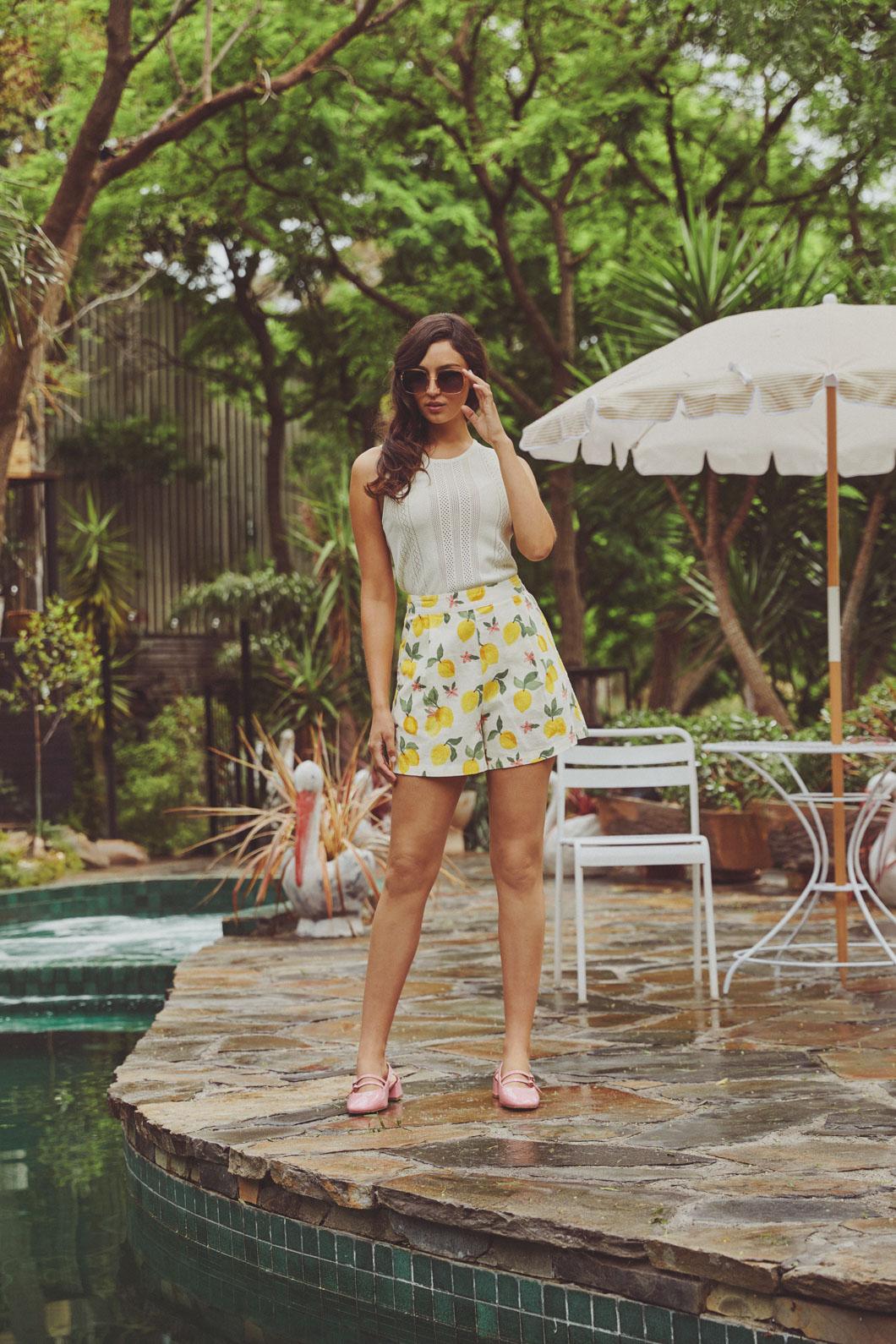 Princess Highway - Lemon Shorts - cream