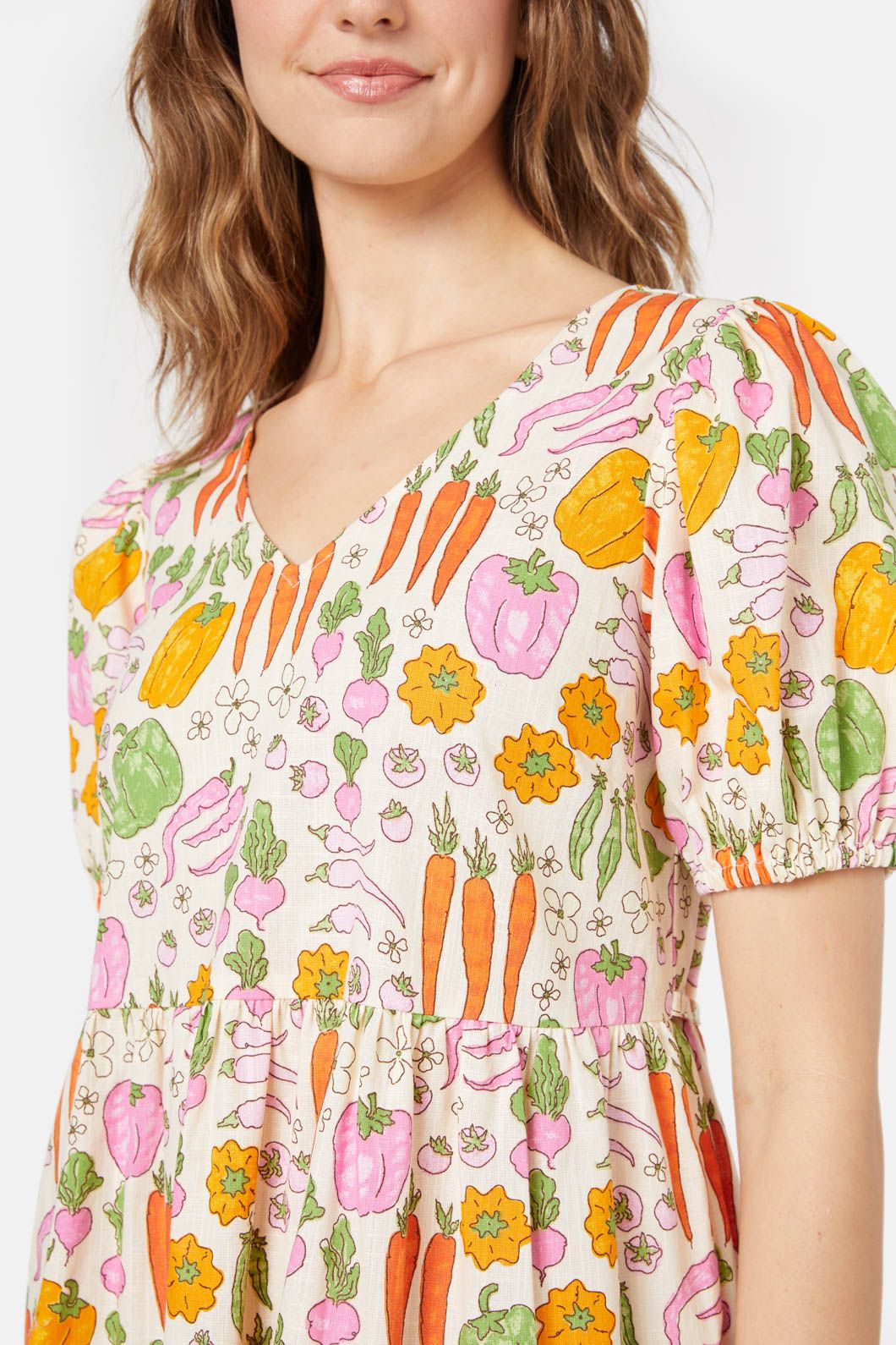 Princess Highway - Veggie Patch Mini Dress - cream