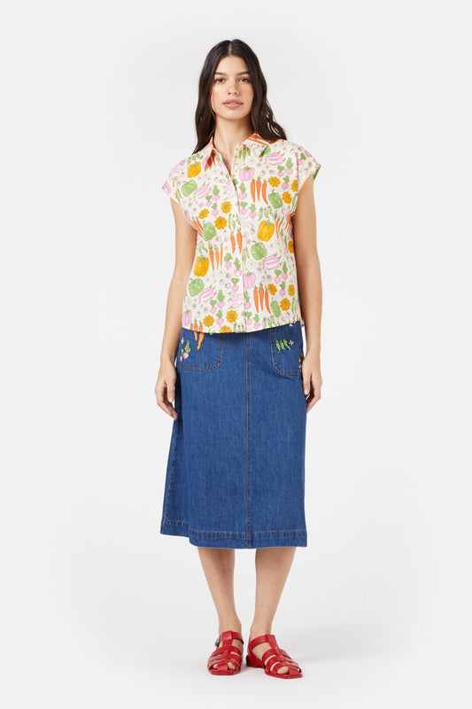 Princess Highway - Veggie Patch Shirt - cream