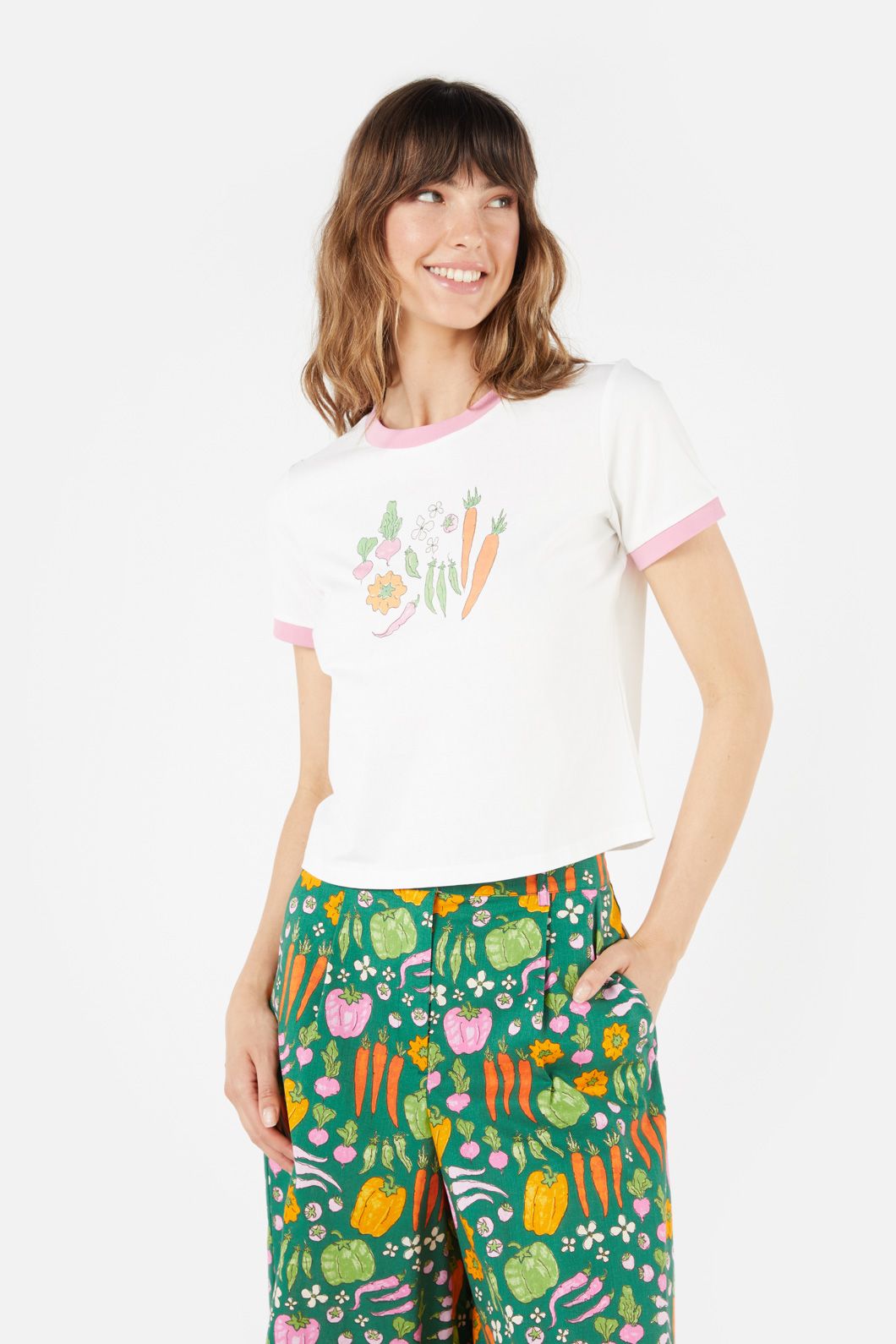 Princess Highway - Market Day Tshirt - cream