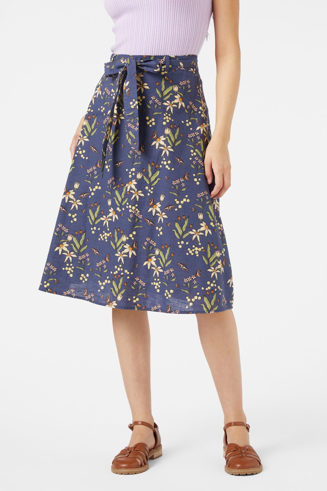 Princess Highway - Dreamy Native Skirt - navy