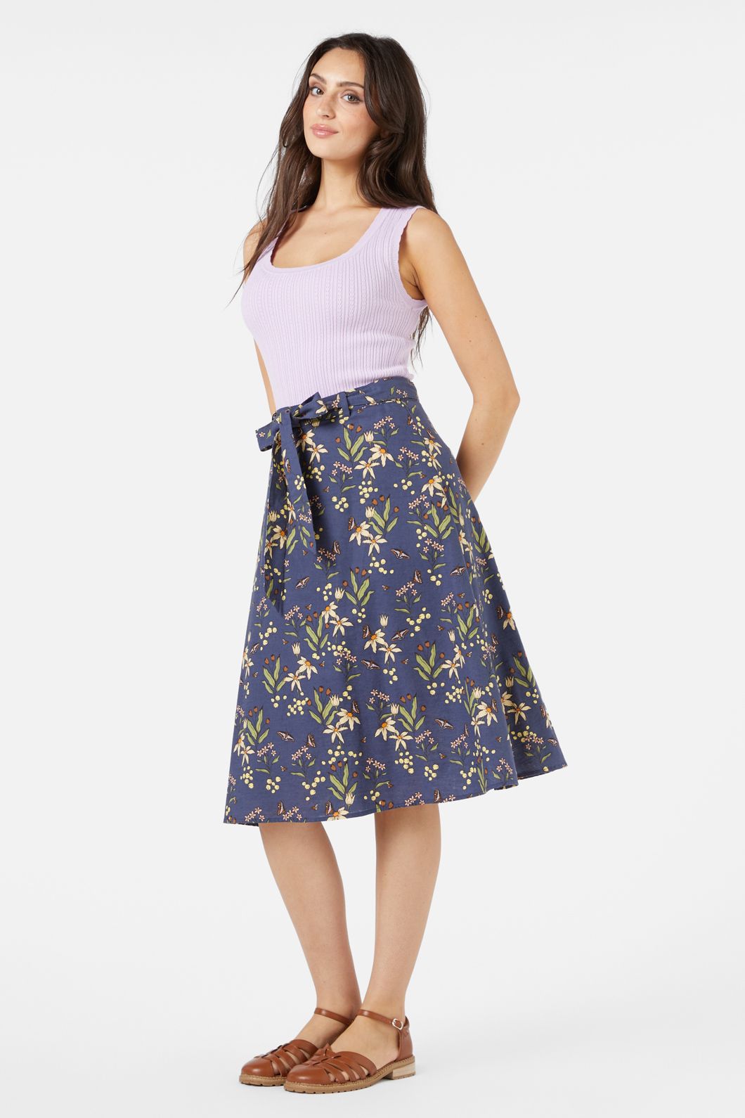 Princess Highway - Dreamy Native Skirt - navy