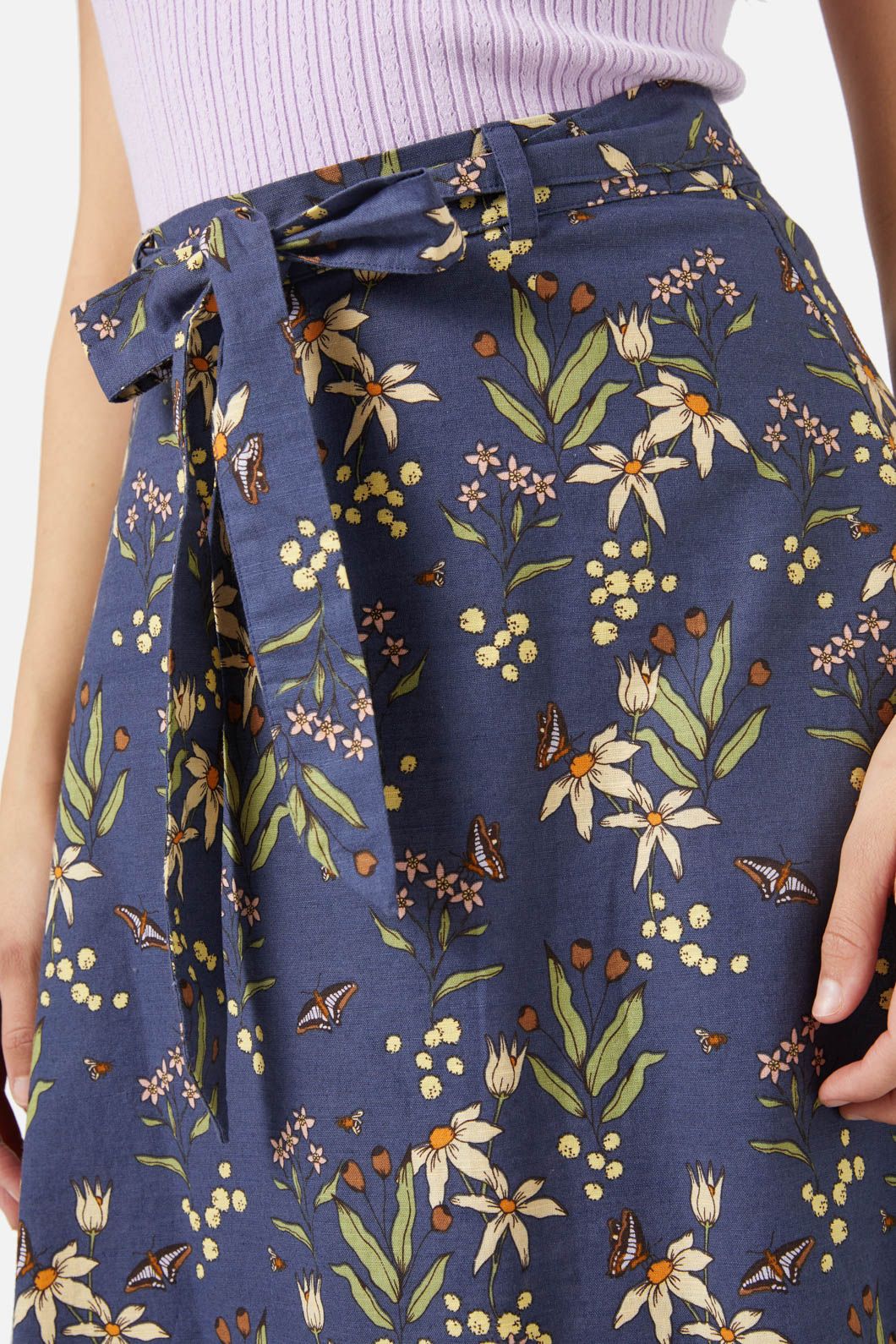Princess Highway - Dreamy Native Skirt - navy