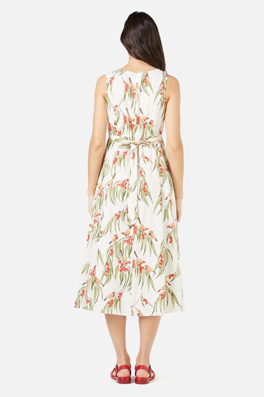 Princess Highway - Zebra Finch Midi Dress - cream