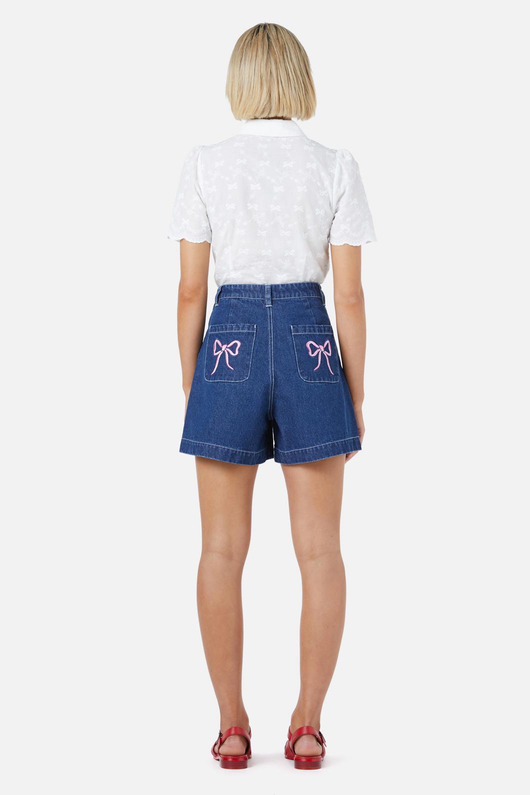 Princess Highway - Beautiful Bows Short - dark-denim