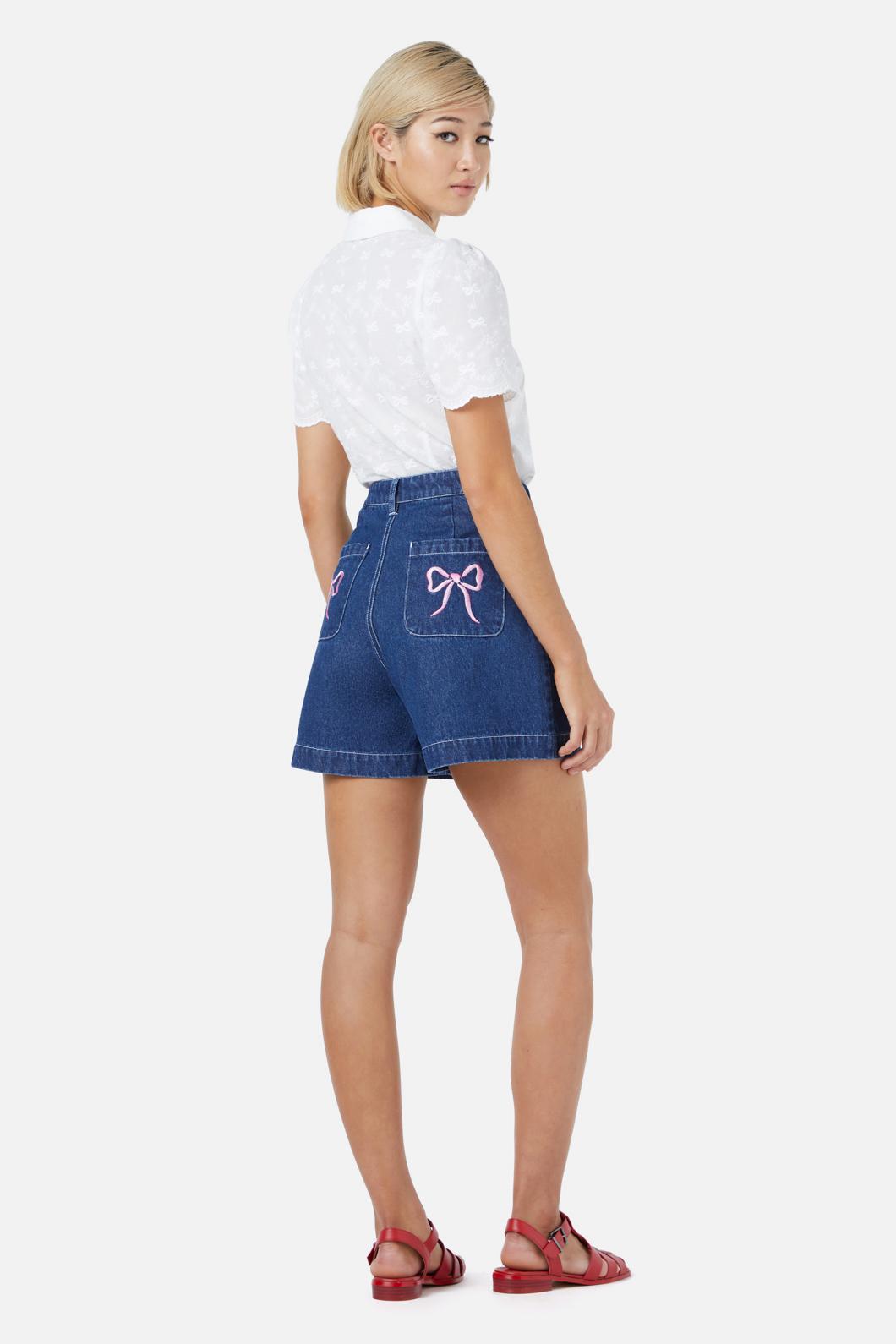 Princess Highway - Beautiful Bows Short - dark-denim