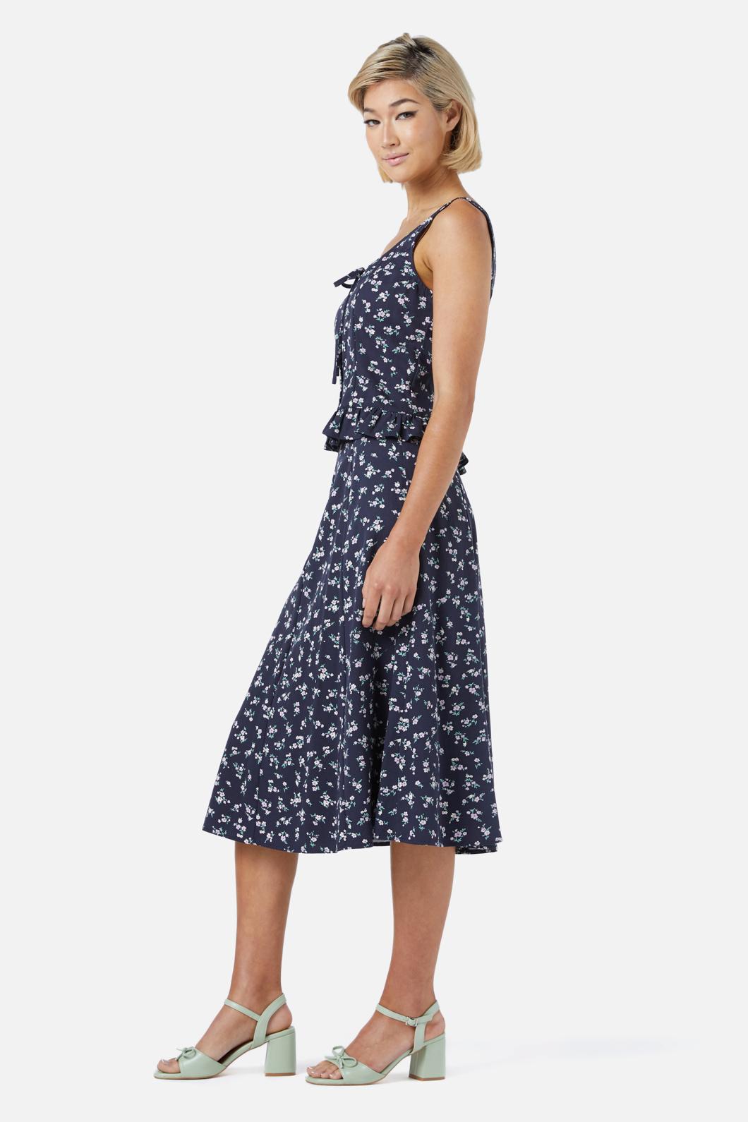 Princess Highway - Lila Ditsy Top - navy