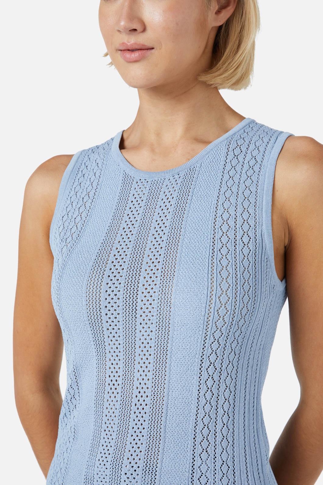 Princess Highway - Fran Lace Knit Tank - blue
