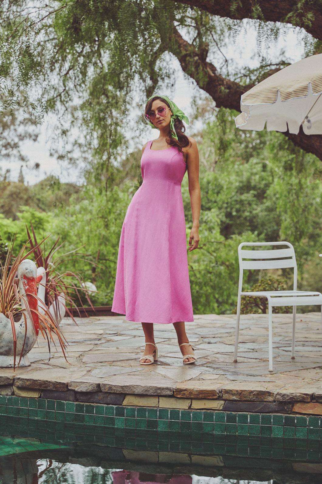 Princess Highway - Zina Midi Dress - pink