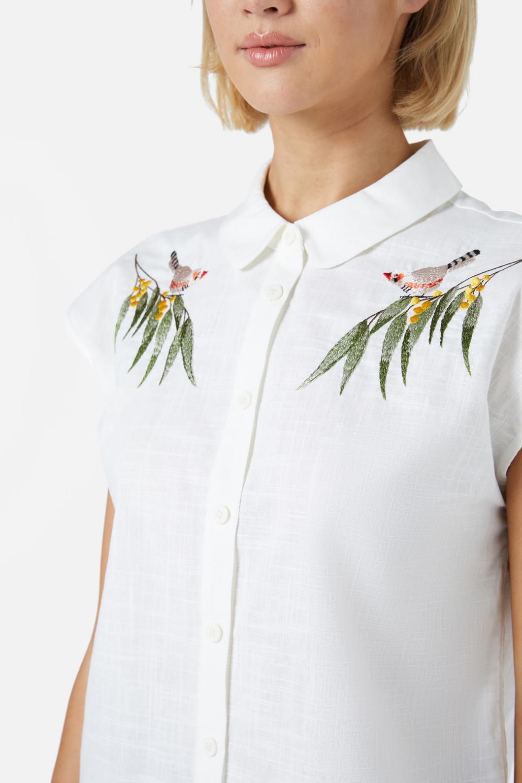 Princess Highway - Finch Emb Blouse - cream