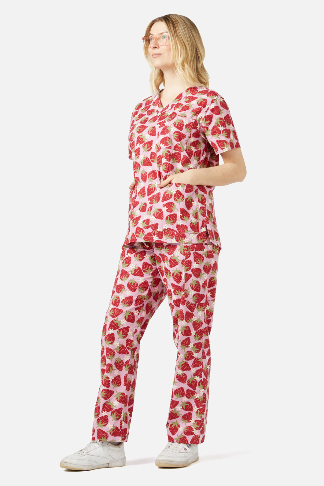 Princess Highway - Strawberry Scrub Set - pink