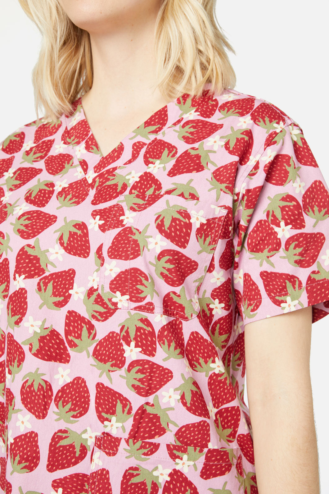 Princess Highway - Strawberry Scrub Set - pink