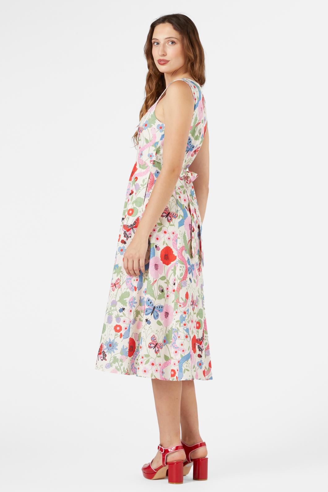 Princess Highway - Luna Snake Midi Dress - cream