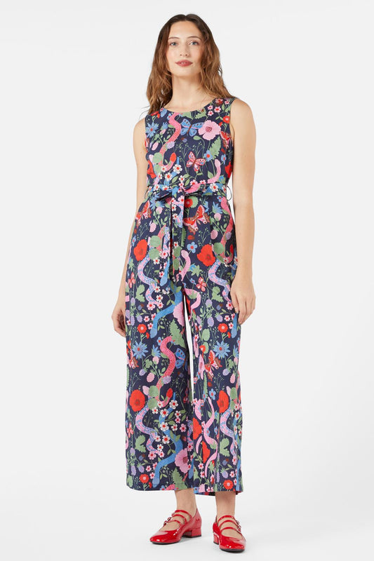 Princess Highway - Luna Snake Jumpsuit - navy