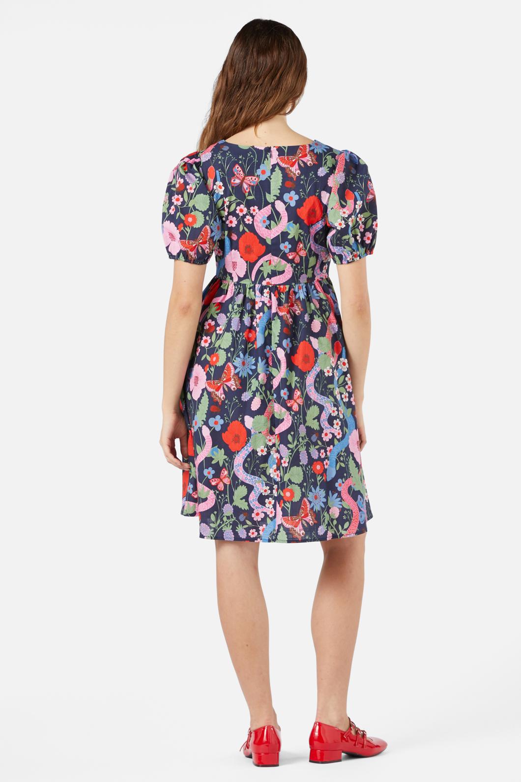 Princess Highway - Luna Snake Dress - navy