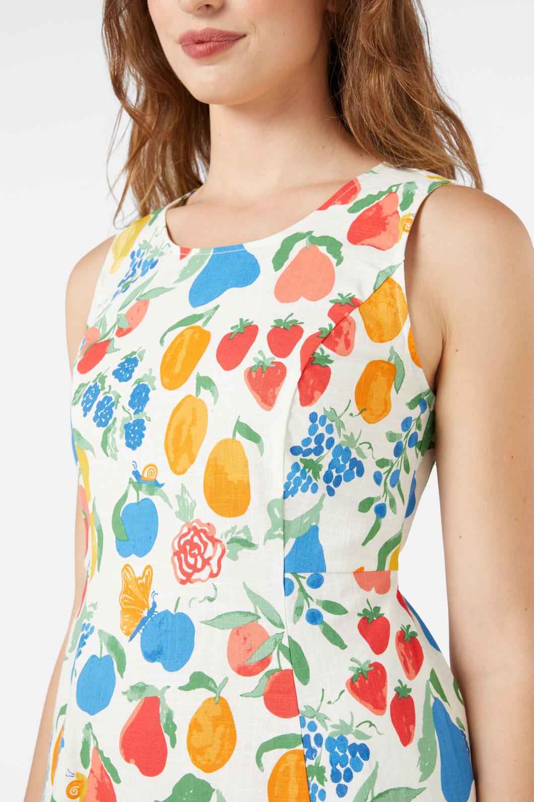 Princess Highway - Fruit Bowl Midi Dress - cream