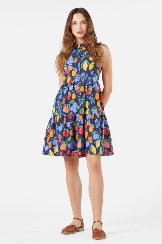 Princess Highway - Fruit Bowl Shirt Dress - navy