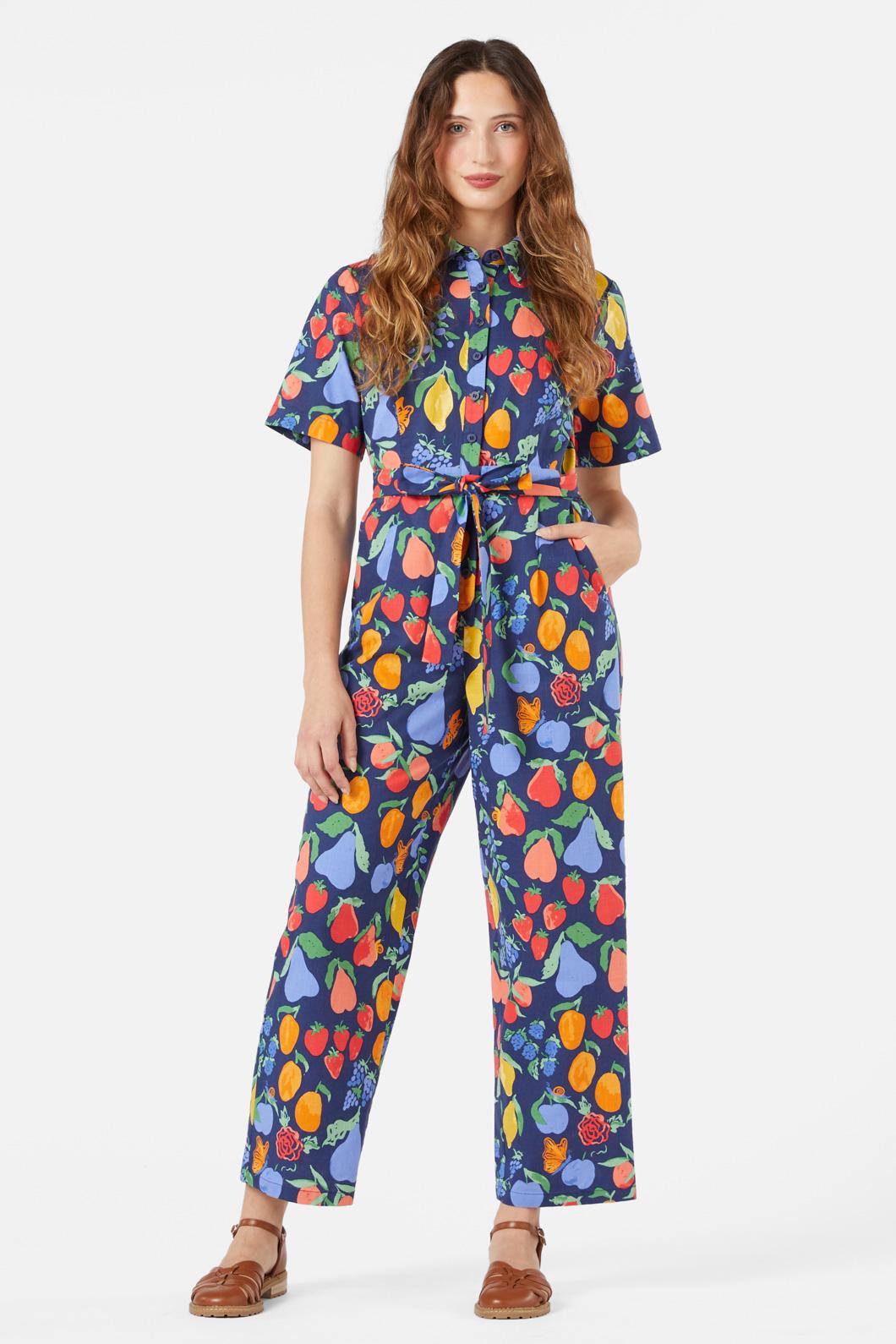 Princess Highway - Fruit Bowl Jumpsuit - navy