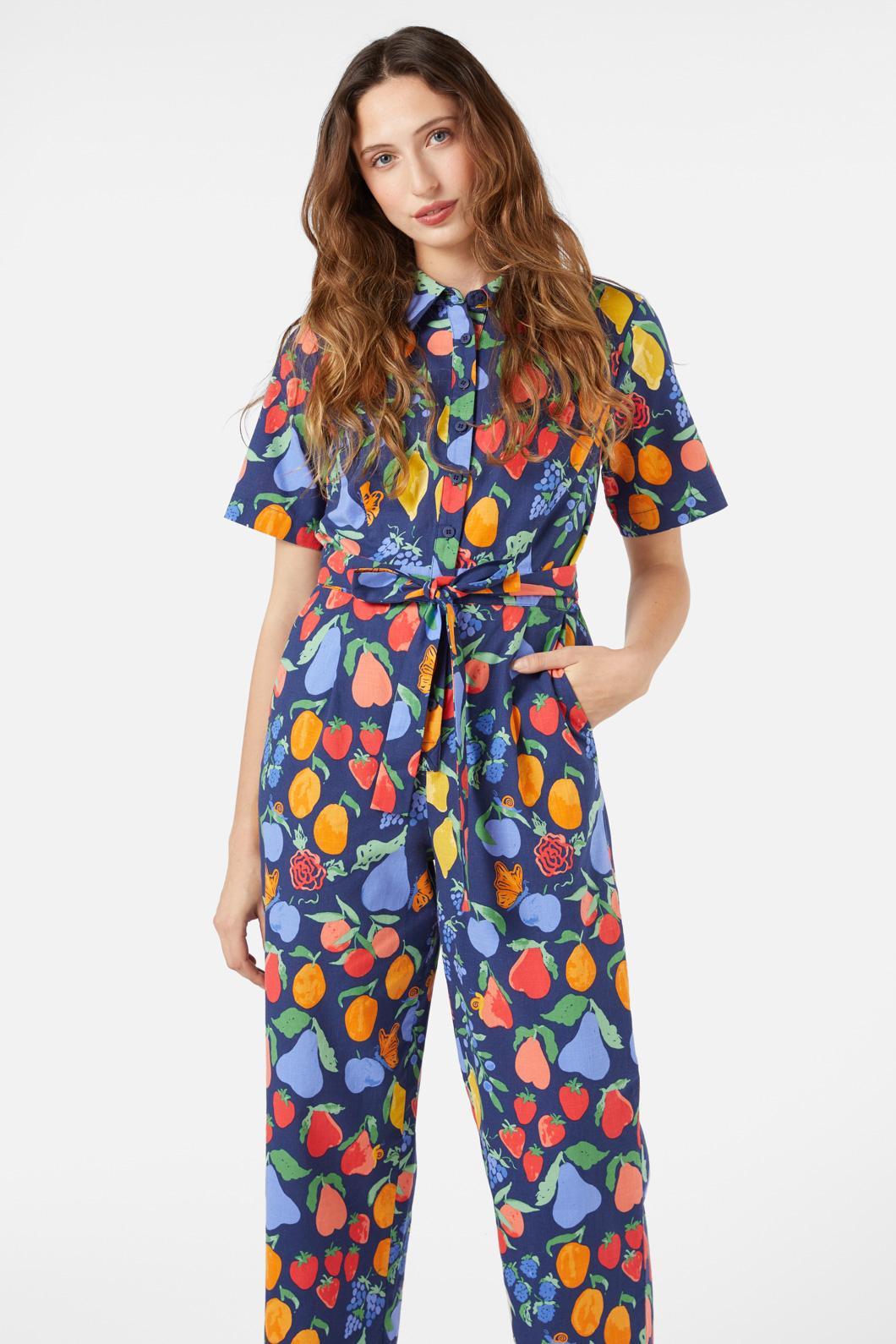 Princess Highway - Fruit Bowl Jumpsuit - navy
