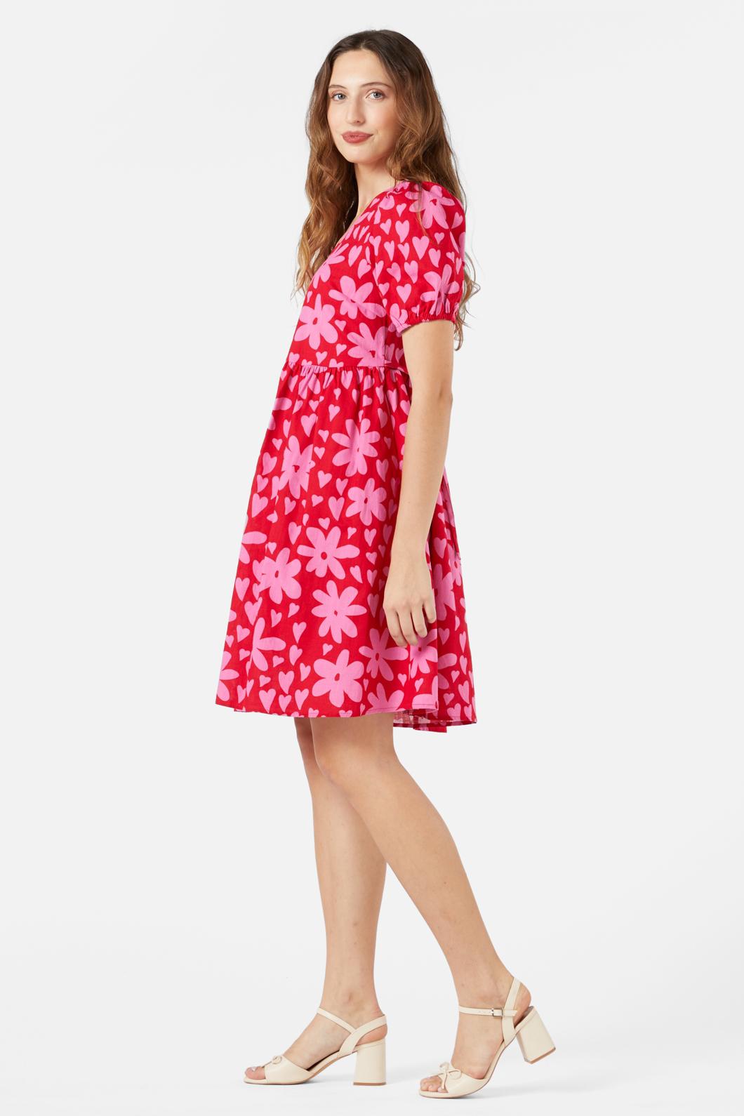 Princess Highway - Valentina Smock Dress - red