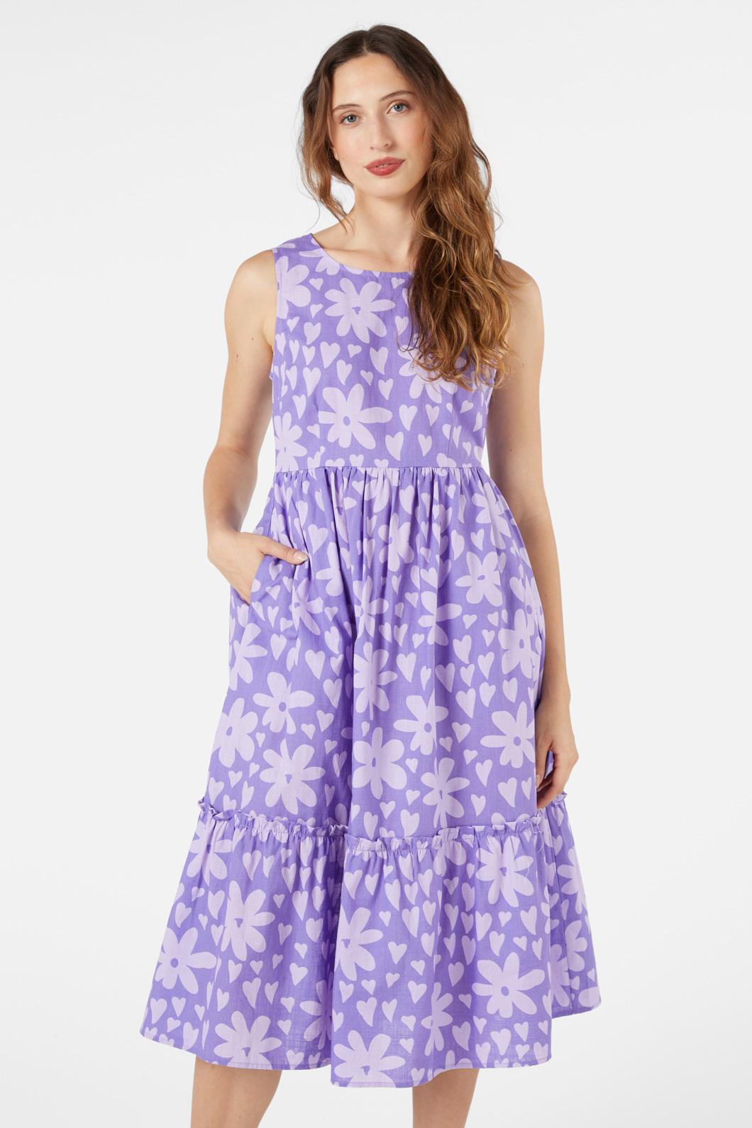 Princess Highway - Valentina Midi Dress - purple