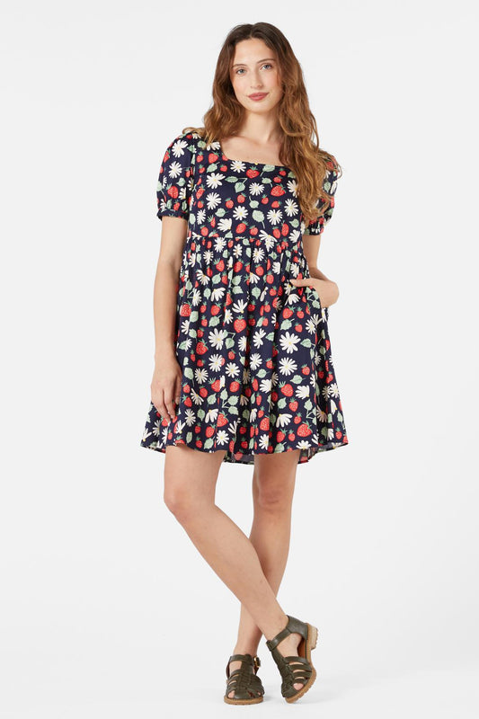 Princess Highway - La Fraise Mini Dress - navy
