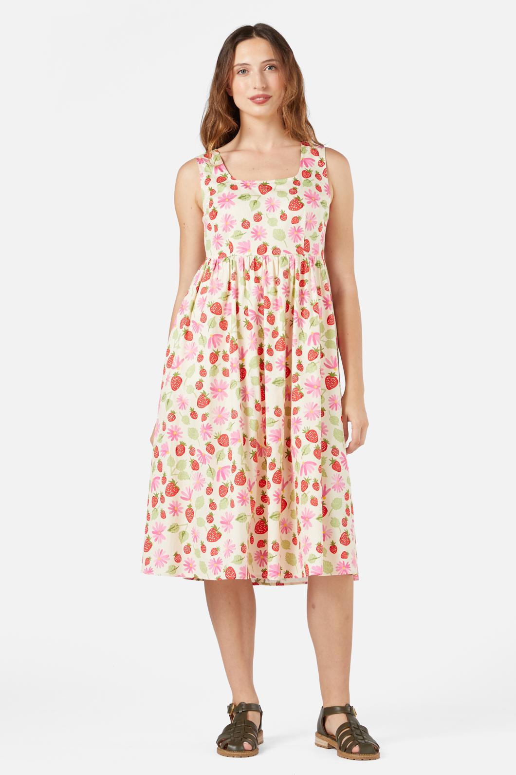 Princess Highway - La Fraise Midi Dress - cream