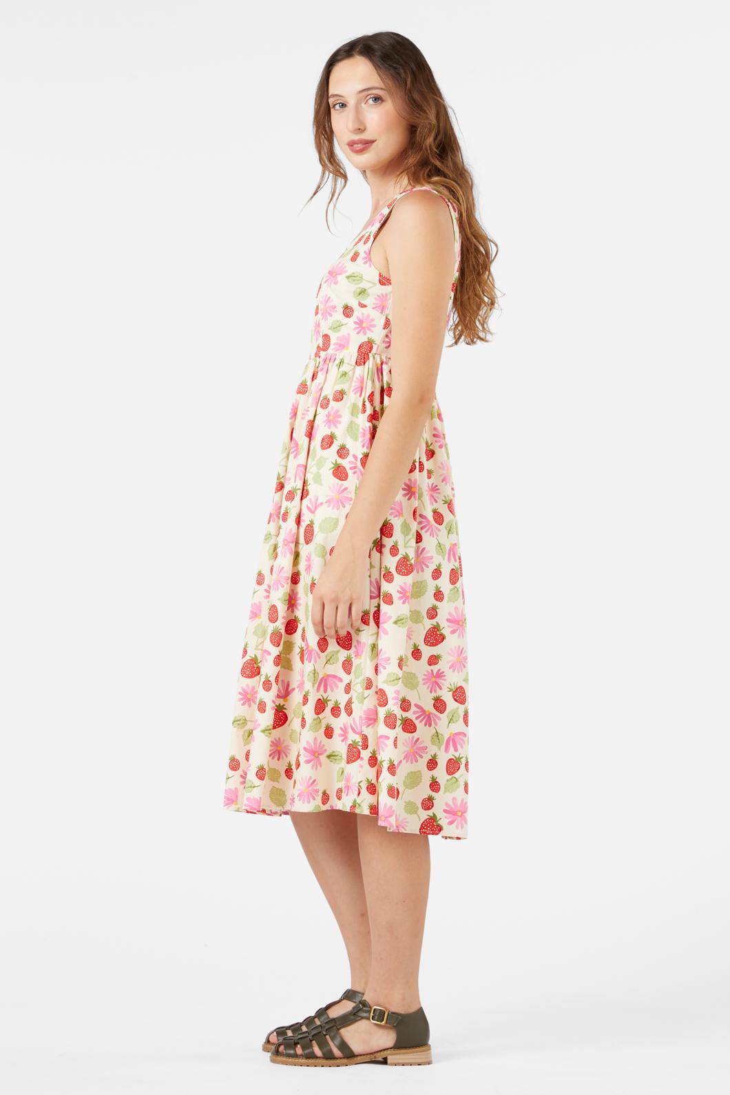 Princess Highway - La Fraise Midi Dress - cream