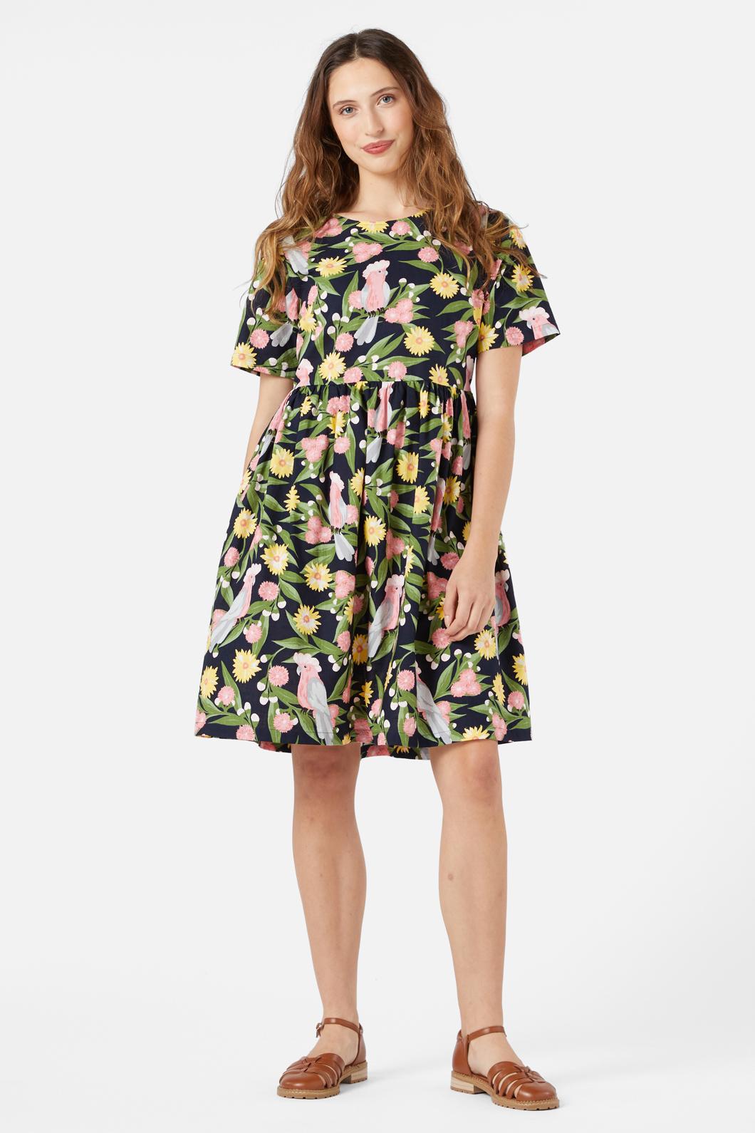Princess Highway - Galah Smock Dress - navy