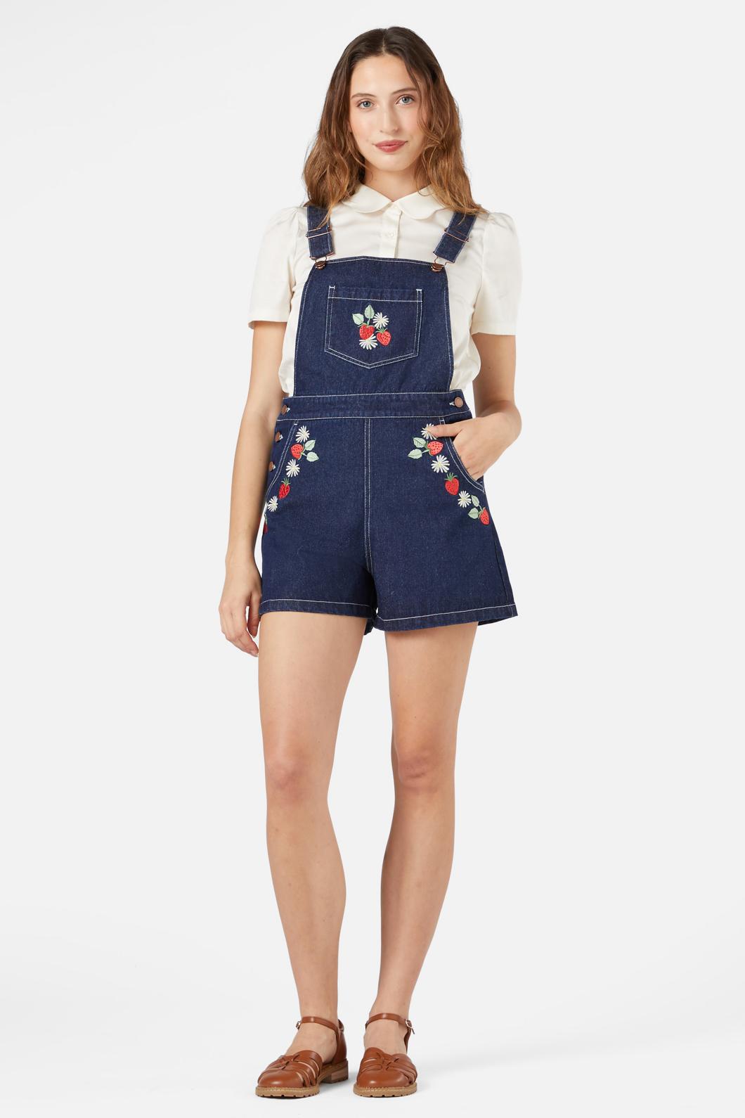 Princess Highway - Sweet Jam Short Overall - blue-denim