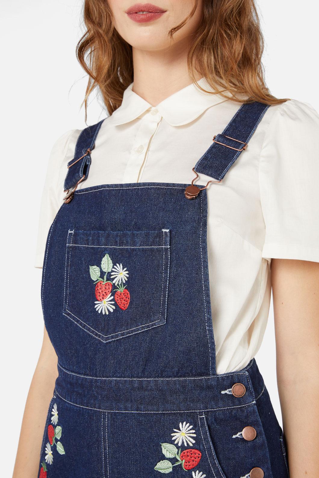 Princess Highway - Sweet Jam Short Overall - blue-denim