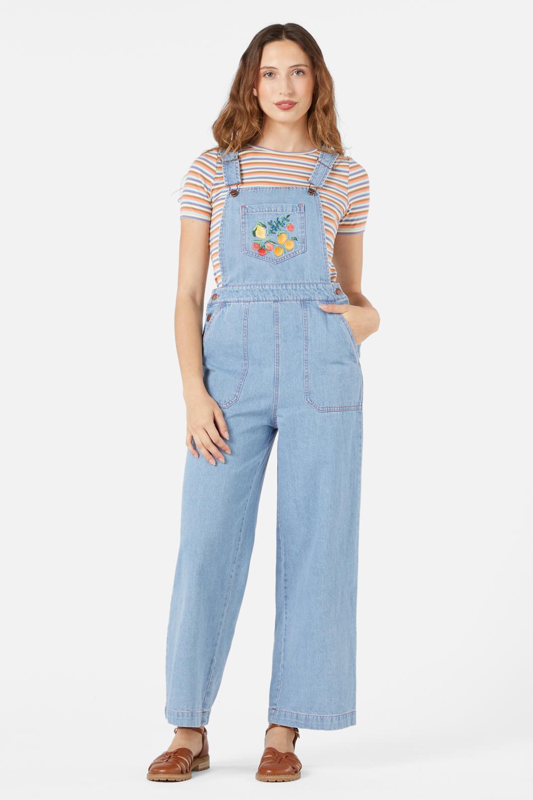 Princess Highway - Fruit Bowl Emb Overall - blue-denim
