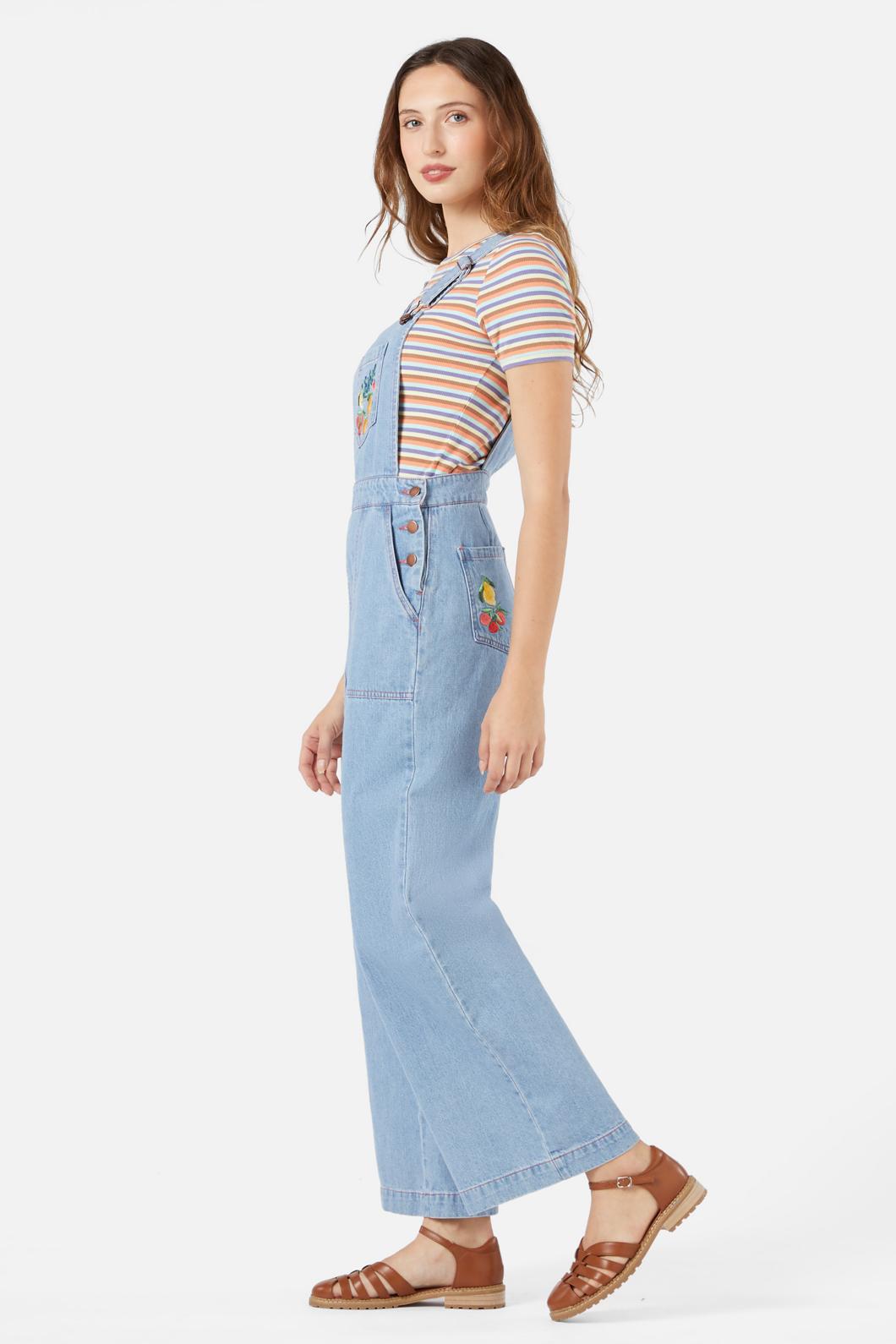 Princess Highway - Fruit Bowl Emb Overall - blue-denim