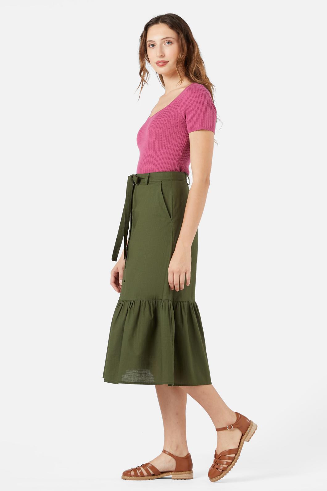 Princess Highway - Jolie Midi Skirt - olive