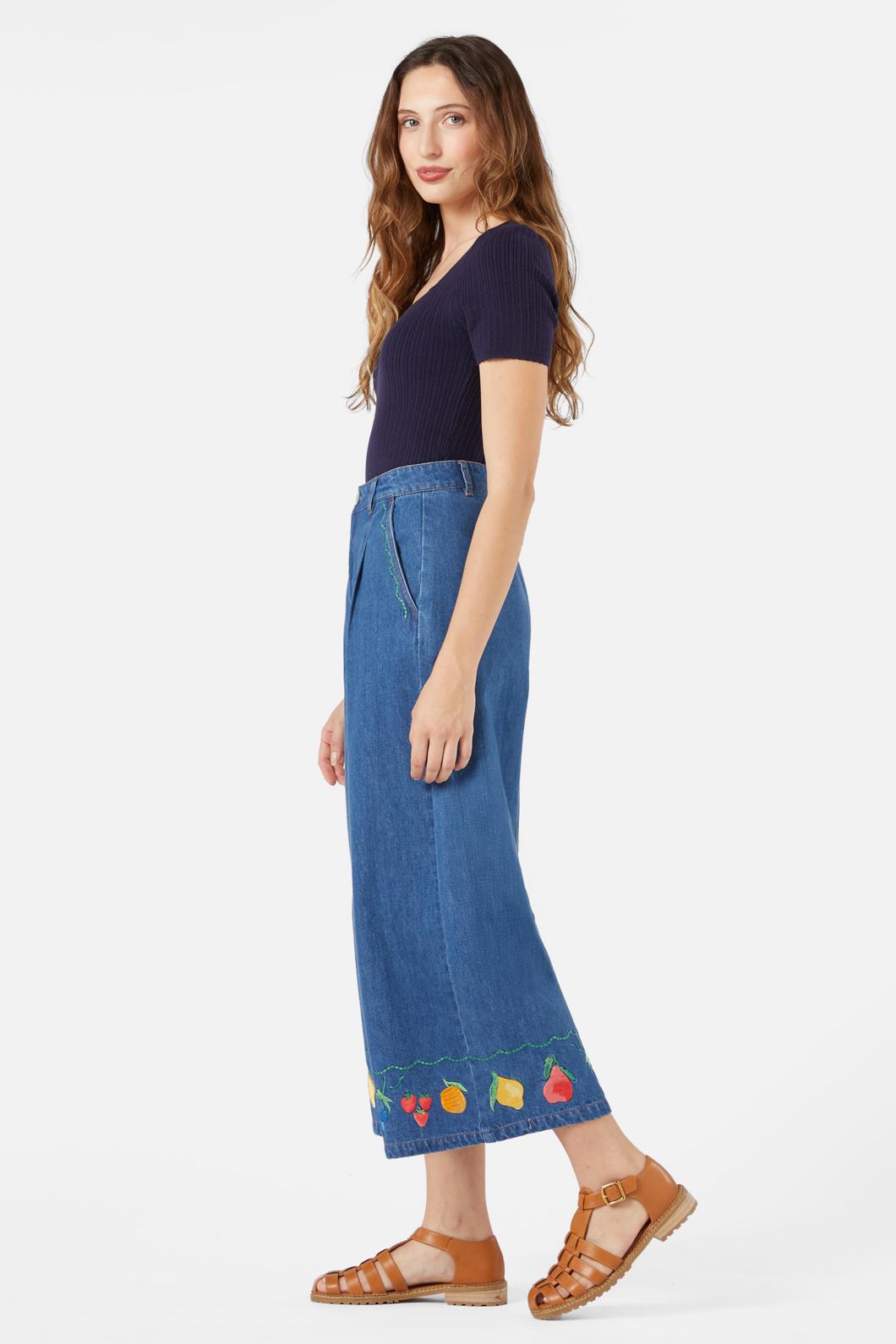 Princess Highway - Orchard Emb Culotte - blue-denim
