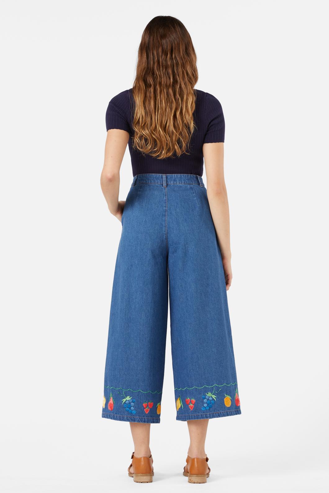 Princess Highway - Orchard Emb Culotte - blue-denim