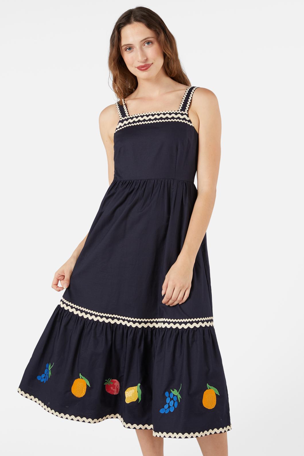 Princess Highway - Orchard Emb Dress - navy