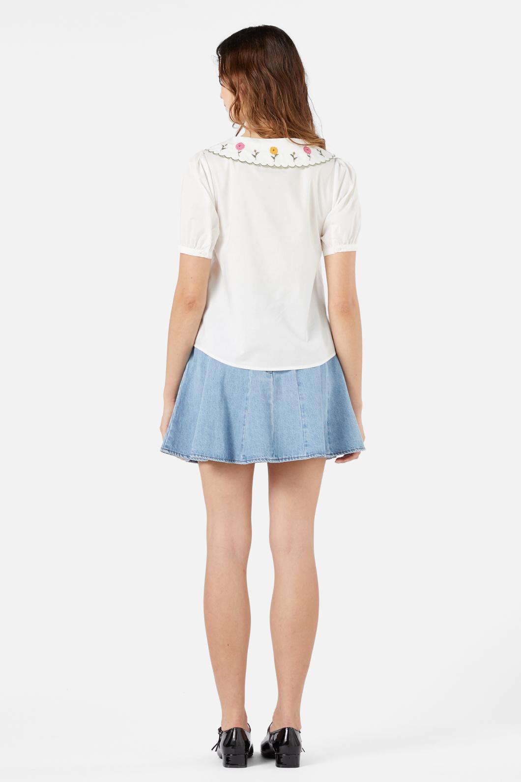 Princess Highway - Marie Fleur Emb Blouse - cream
