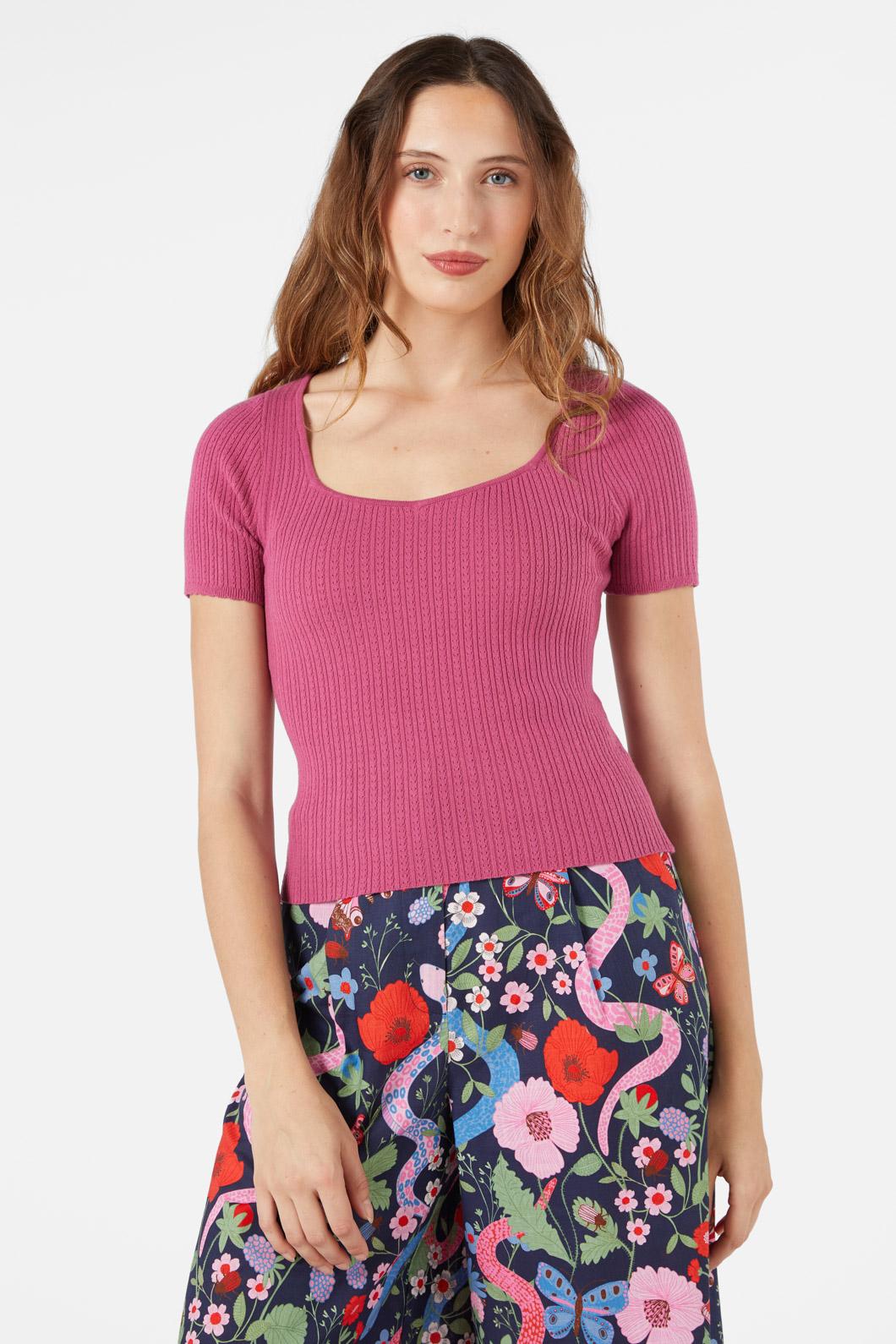 Princess Highway - Kaye Knit Top - berry